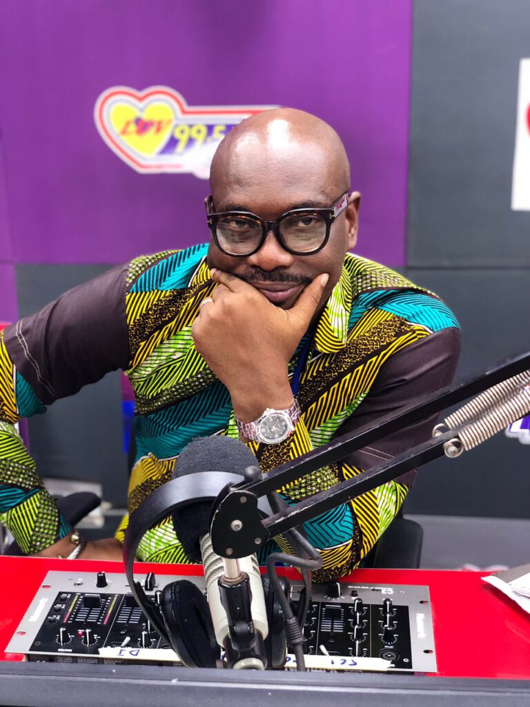 David Akuetteh hosts Luv FM’s ‘Luv in the Morning’ show